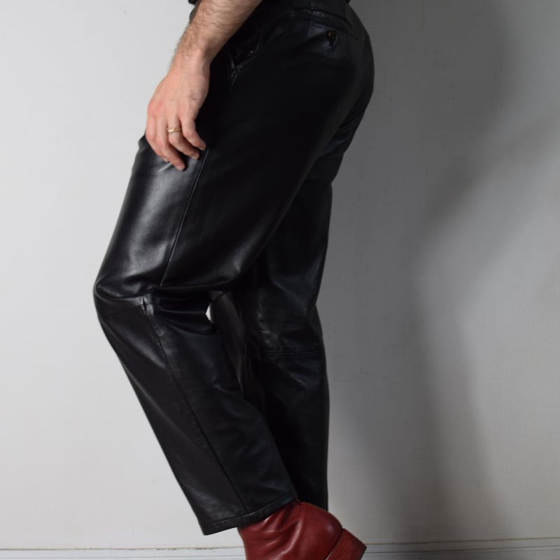 Yohji Yamamoto AW03 Leather Pants - HU-P23-706