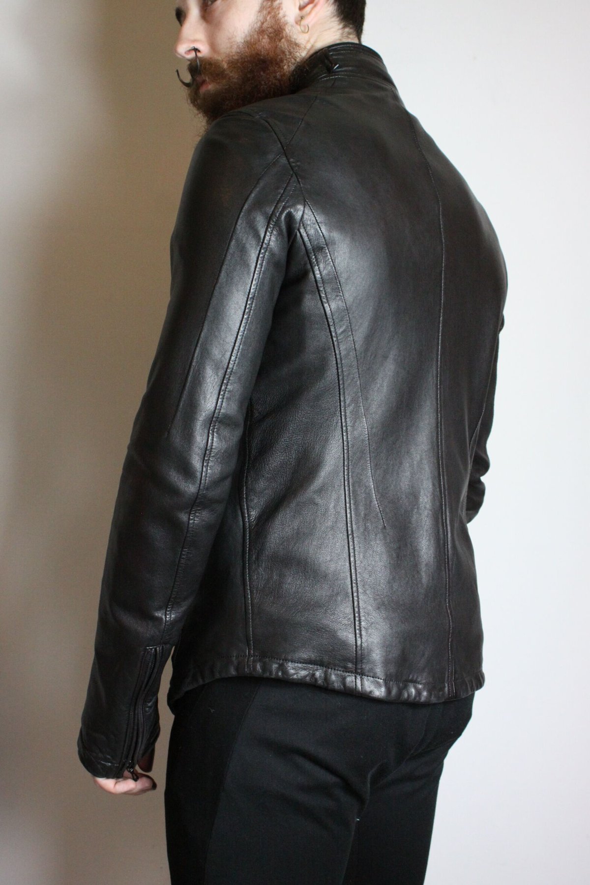 Julius AW13 Crack Fencing Leather Jacket - 437B