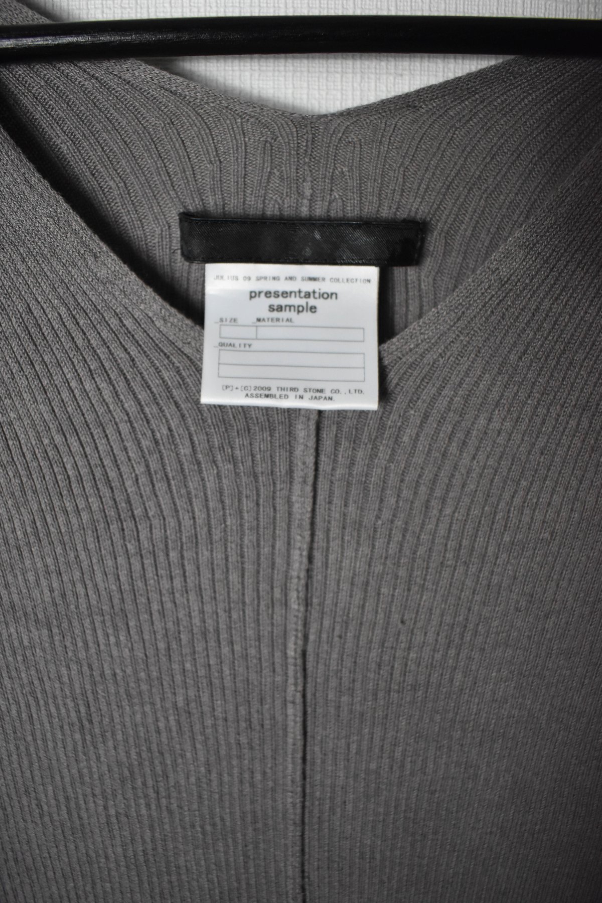 Julius SS09 Sample Rib Longsleeve Top | Karasu 