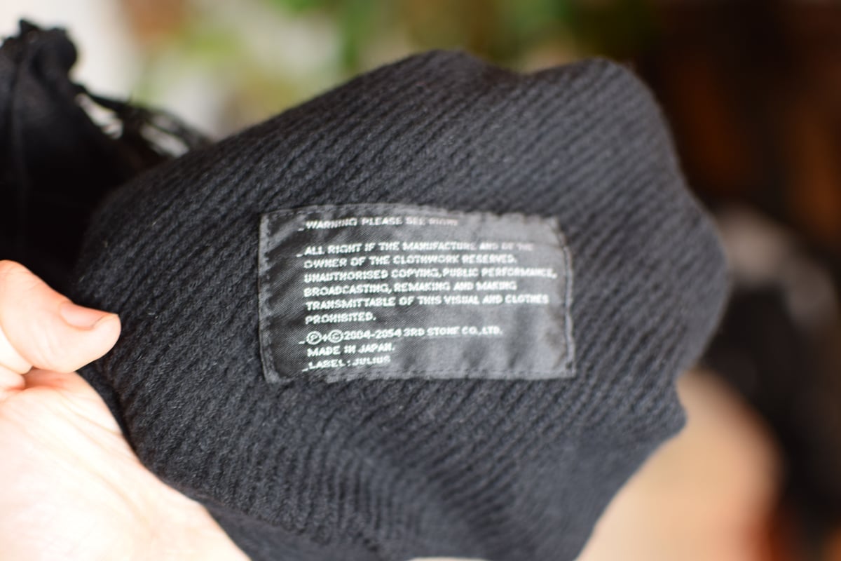 00s archive julius muffler scarf マフラー 00s archive julius muffler scarf マフラー