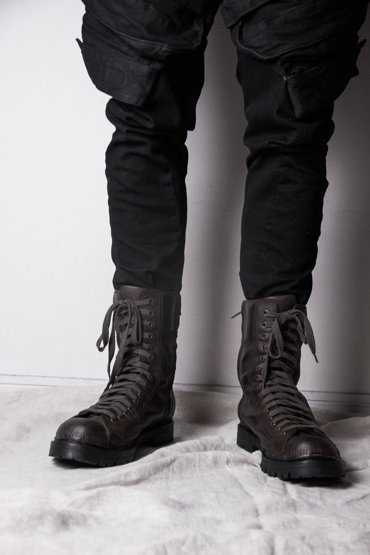 Yohji Yamamoto AW11 Brown Monkey Boots - HP-E05