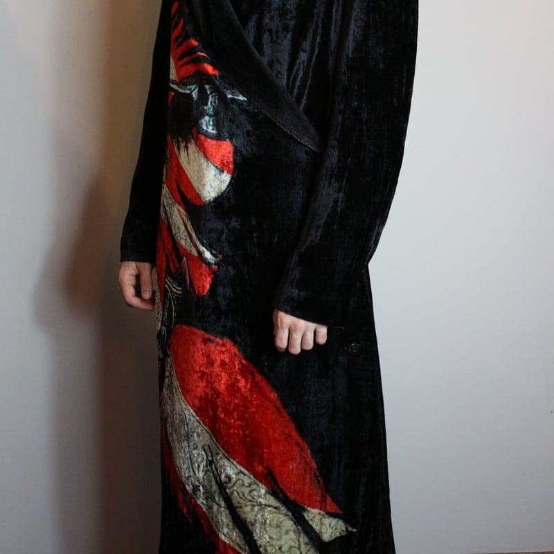 Yohji Yamamoto 20SS Velvet Knight Coat - HN-D13
