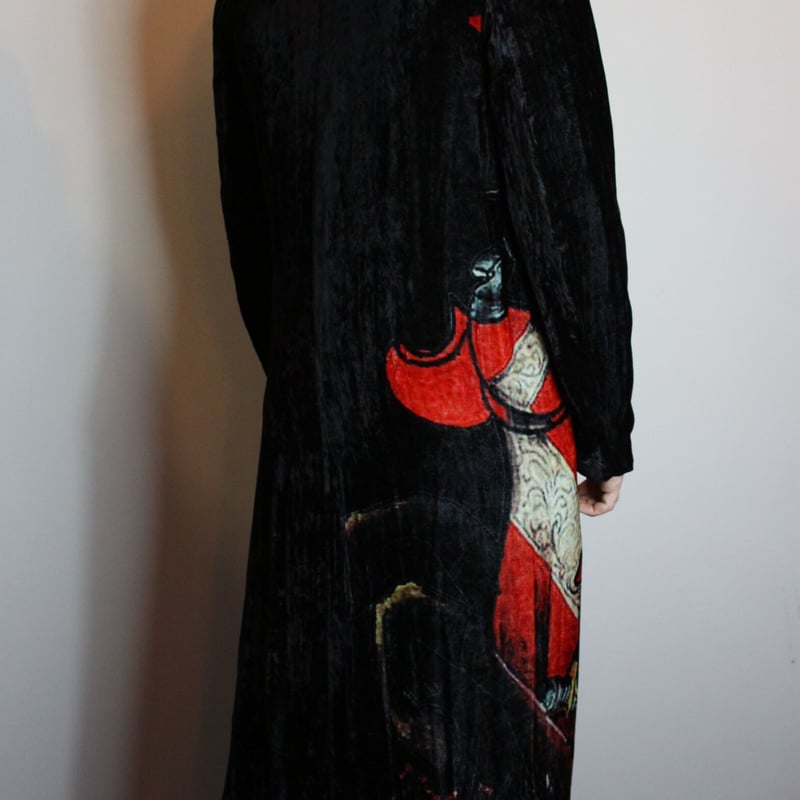 Yohji Yamamoto 20SS Velvet Knight Coat - HN-D13