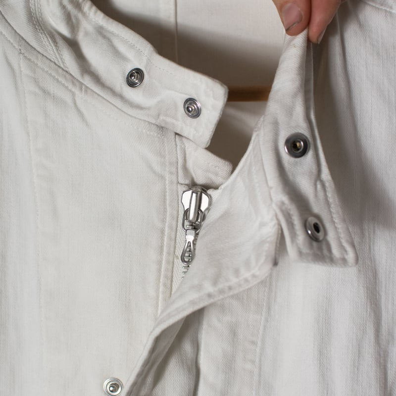 Julius SS16 Sefiroth White Denim Jacket - 537BL