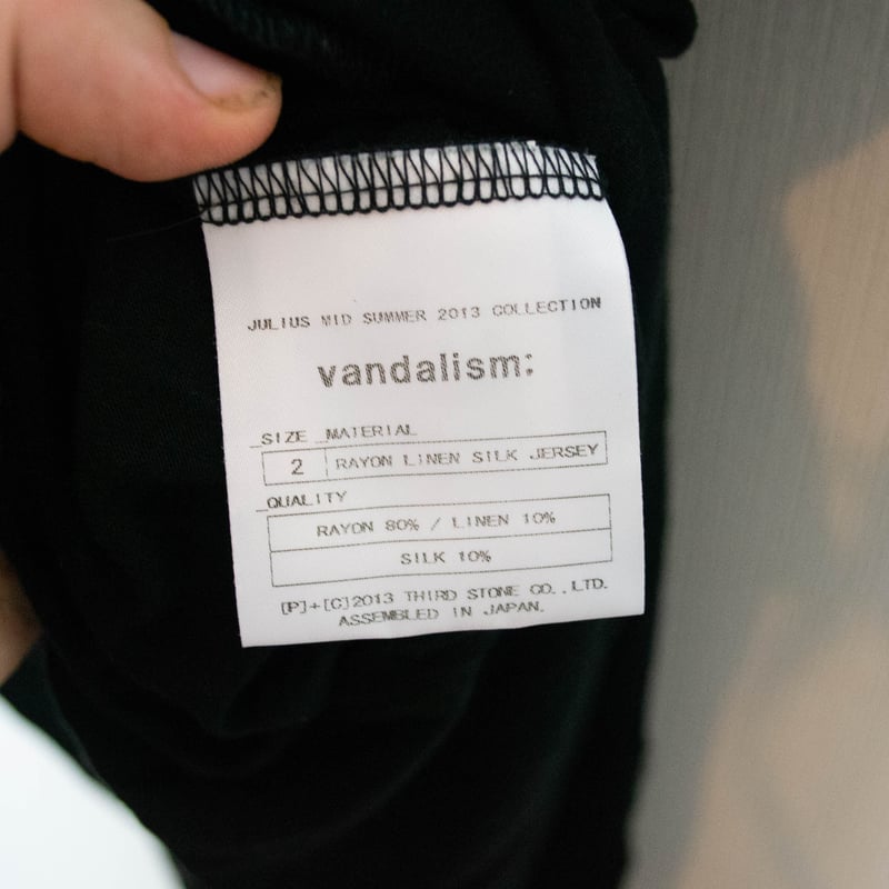 Julius SS13 Vandalism Top | Karasu Shop