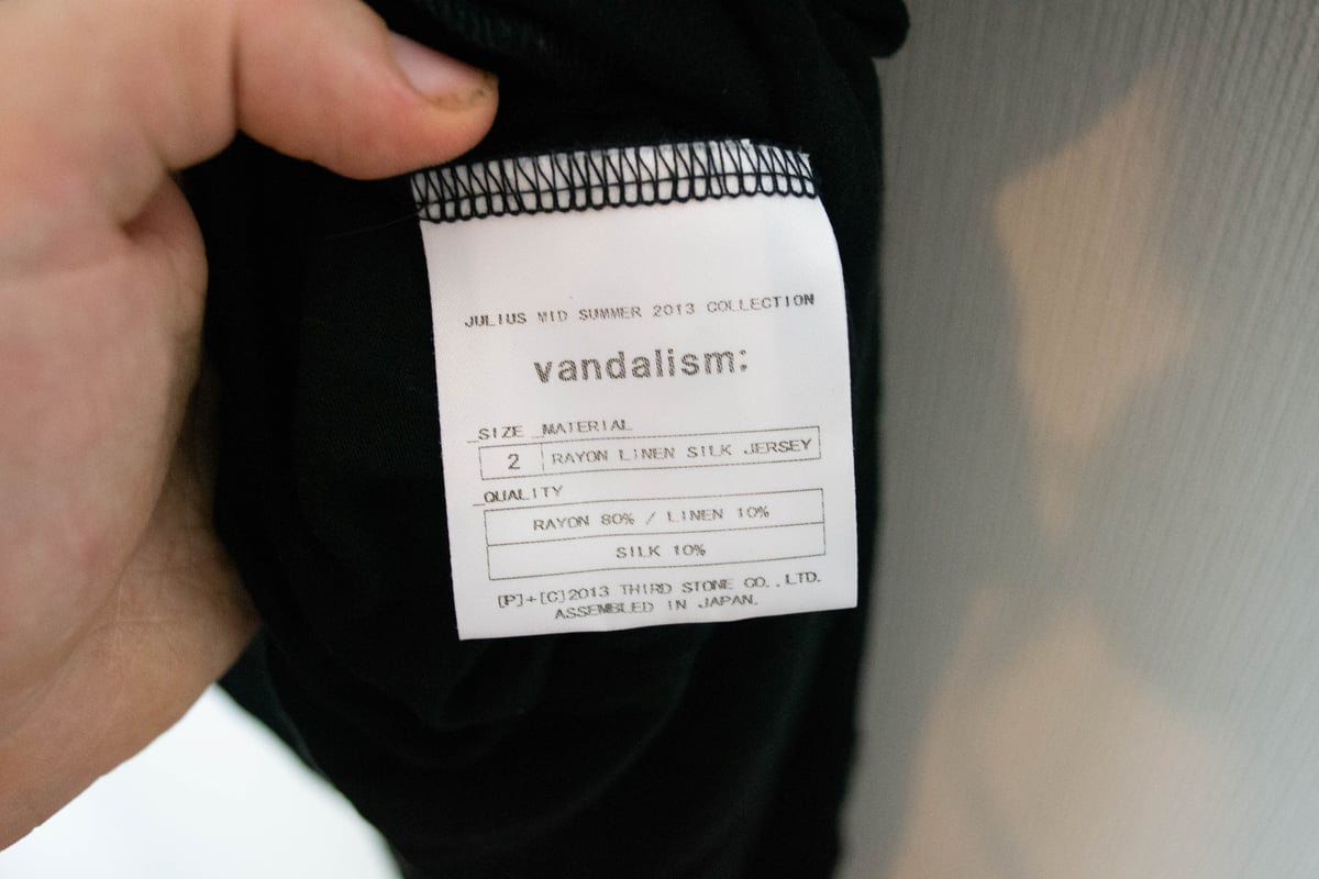 Julius SS13 Vandalism Top | Karasu Shop