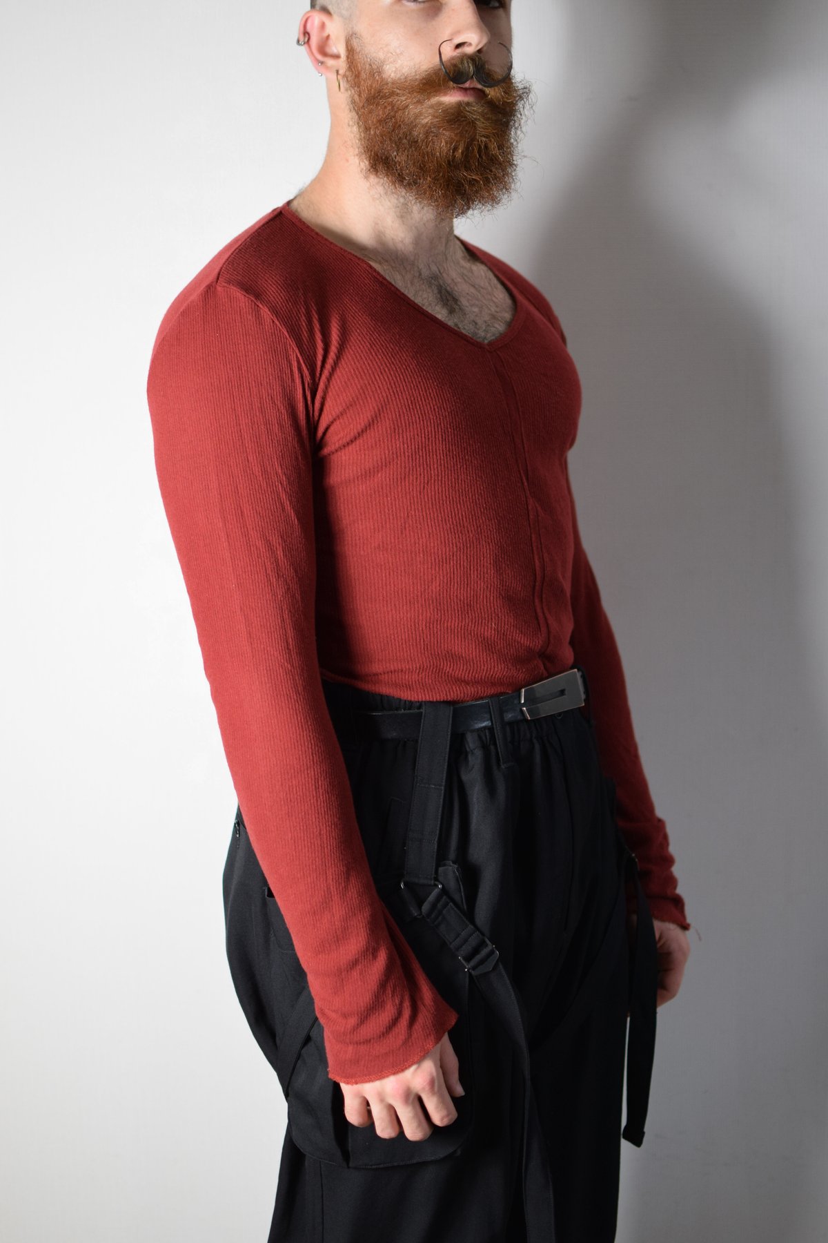 Julius AW06 Fixed Red Longsleeve Top | Karasu Shop