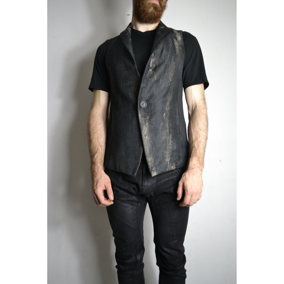 _julius SS13 [ vandalism; ] size1 サルエル Julius_7 SS13 “vandalism:” Distressed Lambskin Leather