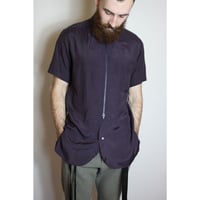 Yohji Yamamoto SS16 Purple Zip Shirt - HO-B69-247