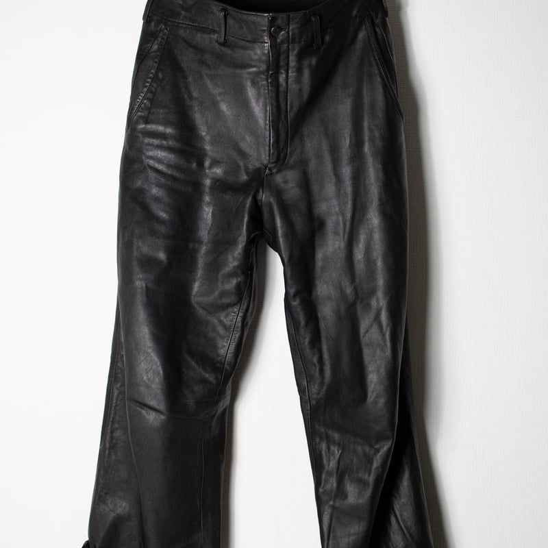 Yohji Yamamoto AW03 Leather Pants - HU-P49-704