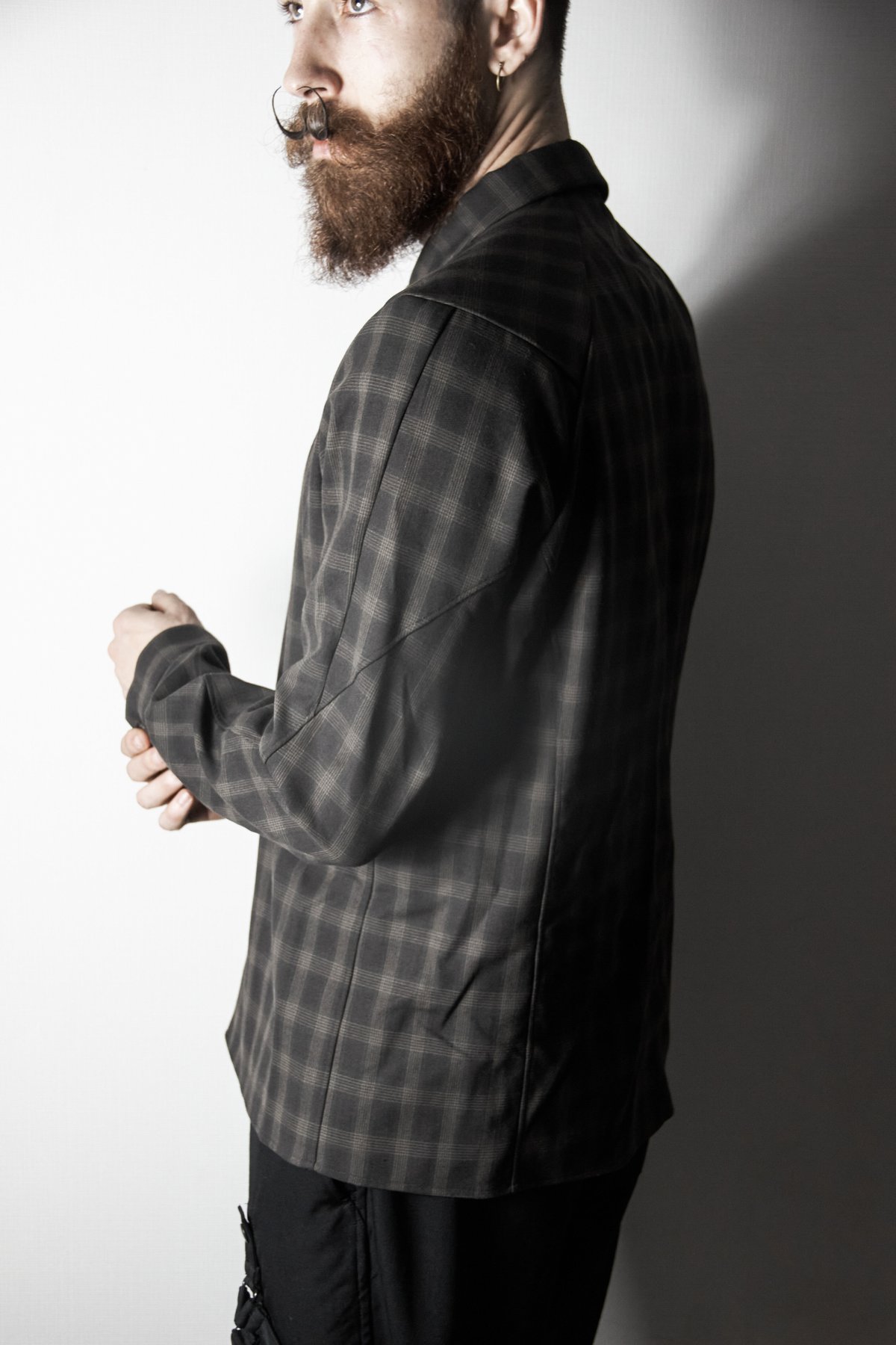トップス DEVOA Check Shirt Viscose Devoa AW21 Check Shirt - SHS-BWR | Karasu Shop