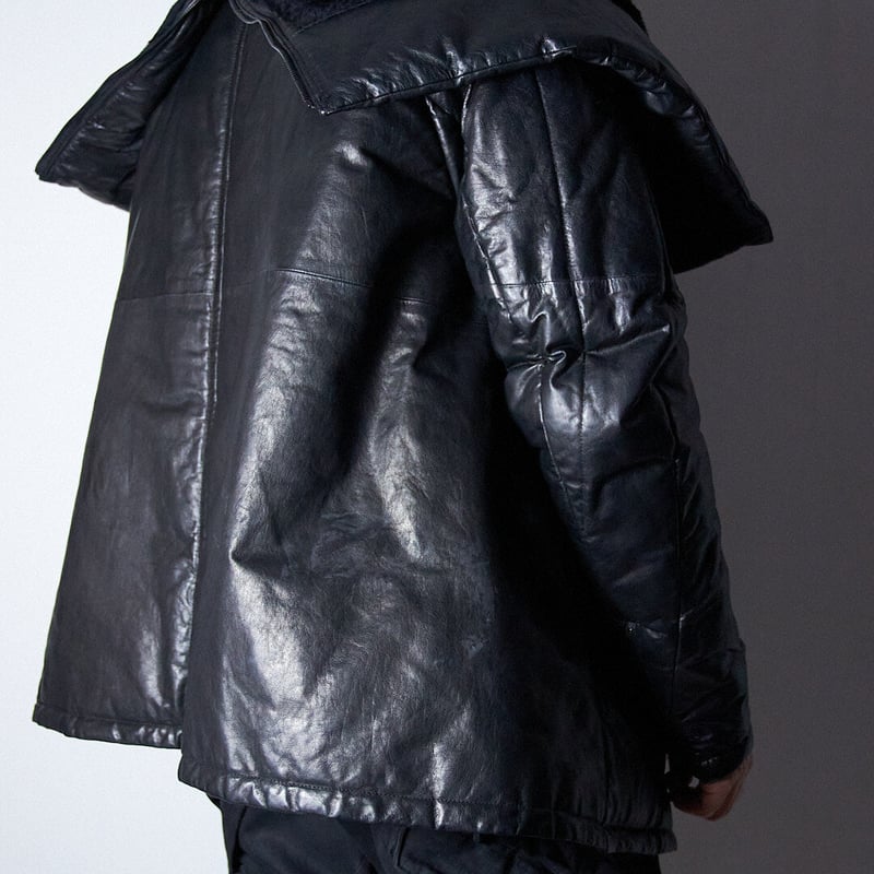 ジャケット・アウター JULIUS Lamb Nuback Leather Jacket sample JULIUS Lamb Leather Seamed Jacket （Black） - Osaka / Kyoto