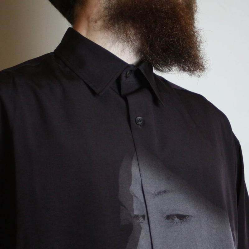 Chemise Longue Yohji Yamamoto Imprimée 'Scandal' Noir - Taille 2, Occasion Très Bon état