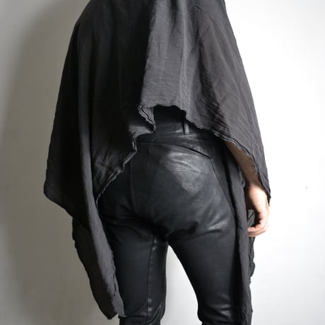 Julius Dark Grey Linen Scarf