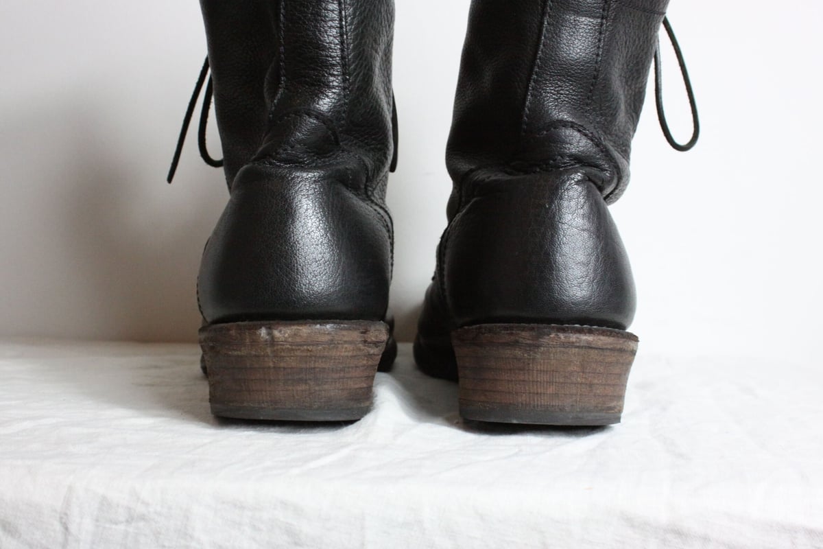 靴 S/S2021 JULIUS - Leather Combat Boots 2 Julius SS08 Combat Boots - 217FWM4 | Karasu Shop
