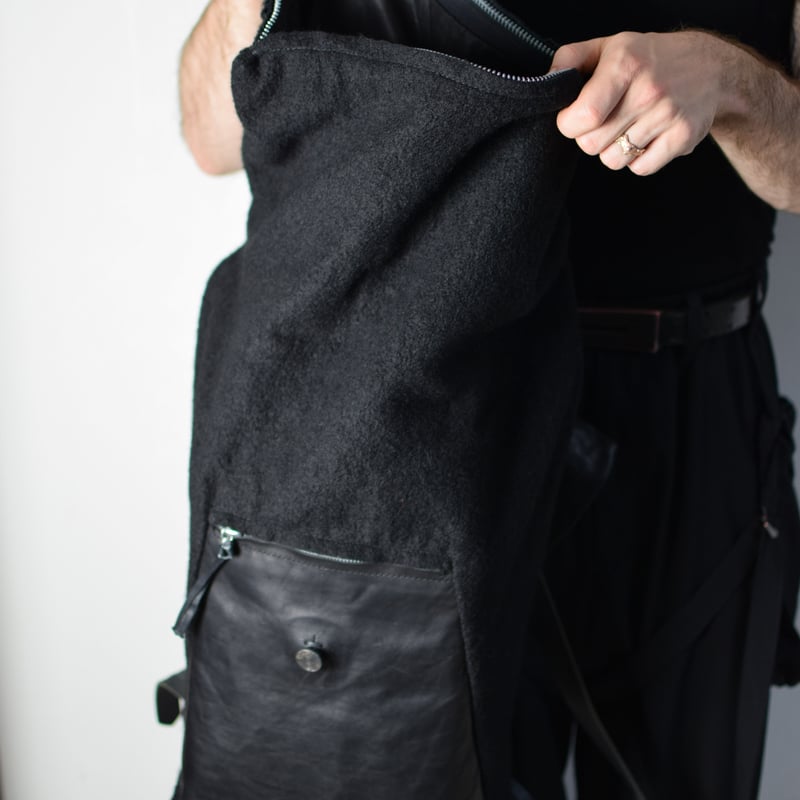 Boris Bidjan Saberi AW15 Resinated Leather Back