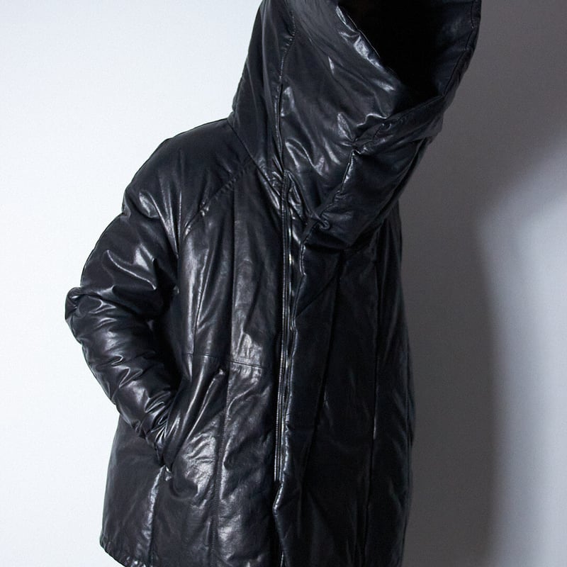 Julius AW16 Beast Sample Leather Down Coat - 55