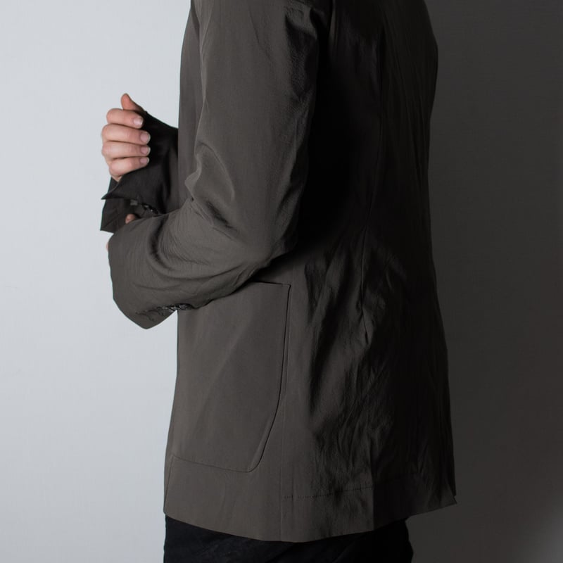 Rick Owens RR18 ブラックコーティングジャケット L Rick Owens SS18 Olive Blazer - RU18S5747-WPH |