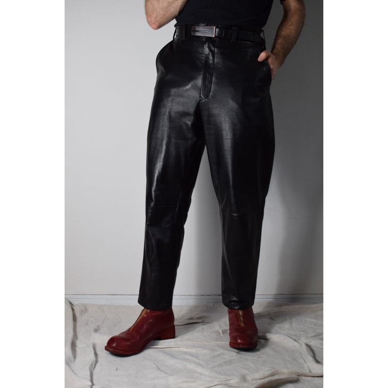 Yohji Yamamoto AW03 Leather Pants - HU-P23-706
