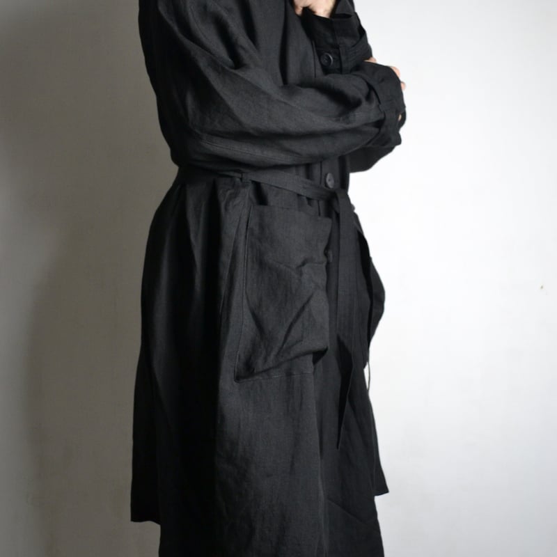 The Viridi-Anne SS21 Linen Broad Coat - VI-3322