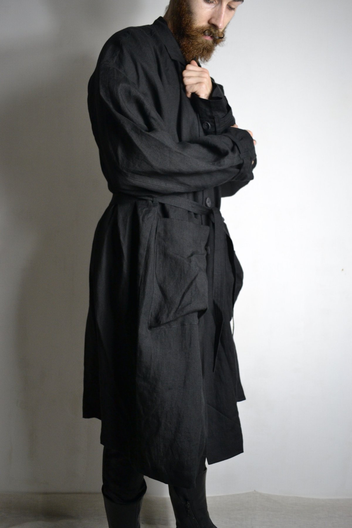 The Viridi-Anne SS21 Linen Broad Coat - VI-3322