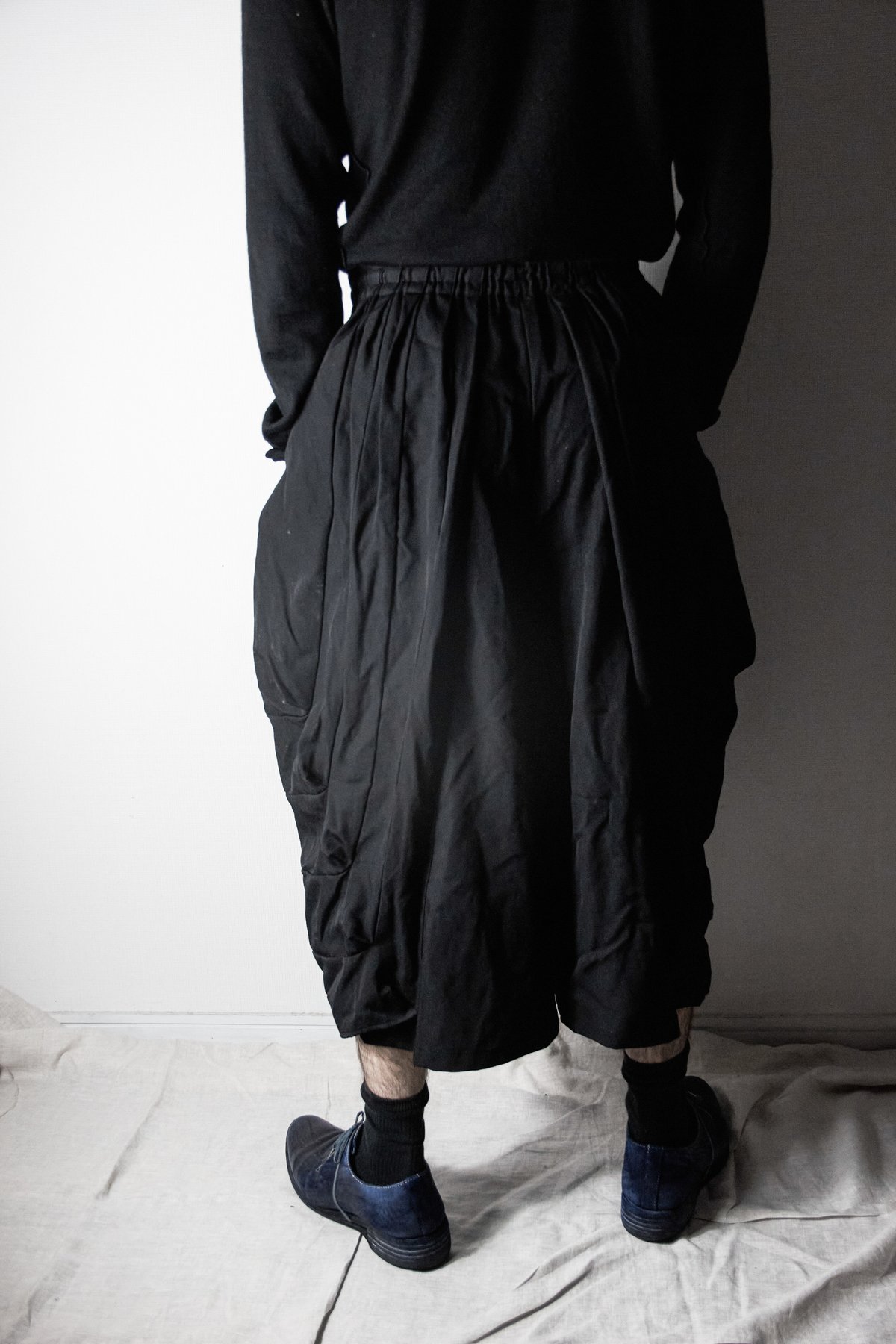パンツ Yohji Yamamoto Check Balloon Pants Yohji Yamamoto POUR HOMME Balloon Pants （Black） - Osaka