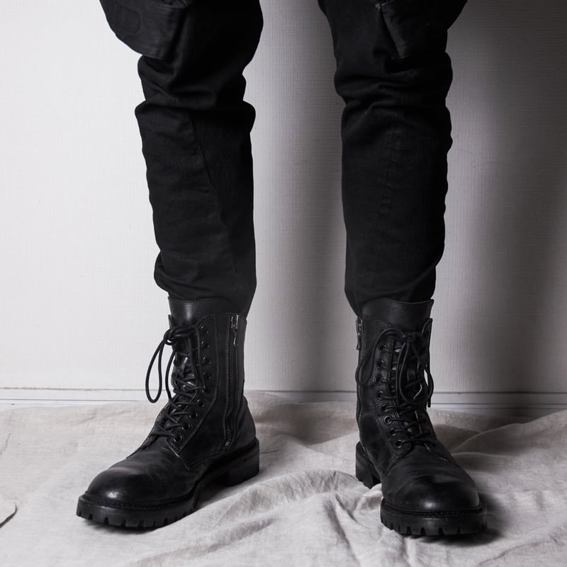 Julius SS15 Prism Side-Zip Combat Boots - 497FW