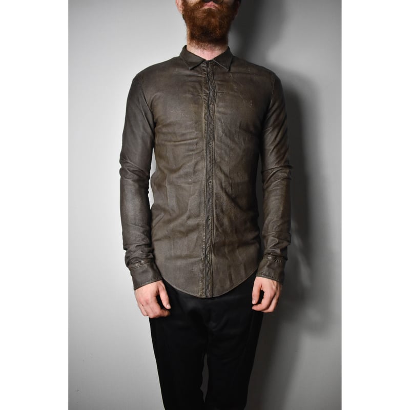 Julius SS05 Leather Shirt - 107SHM1 | Karasu Shop