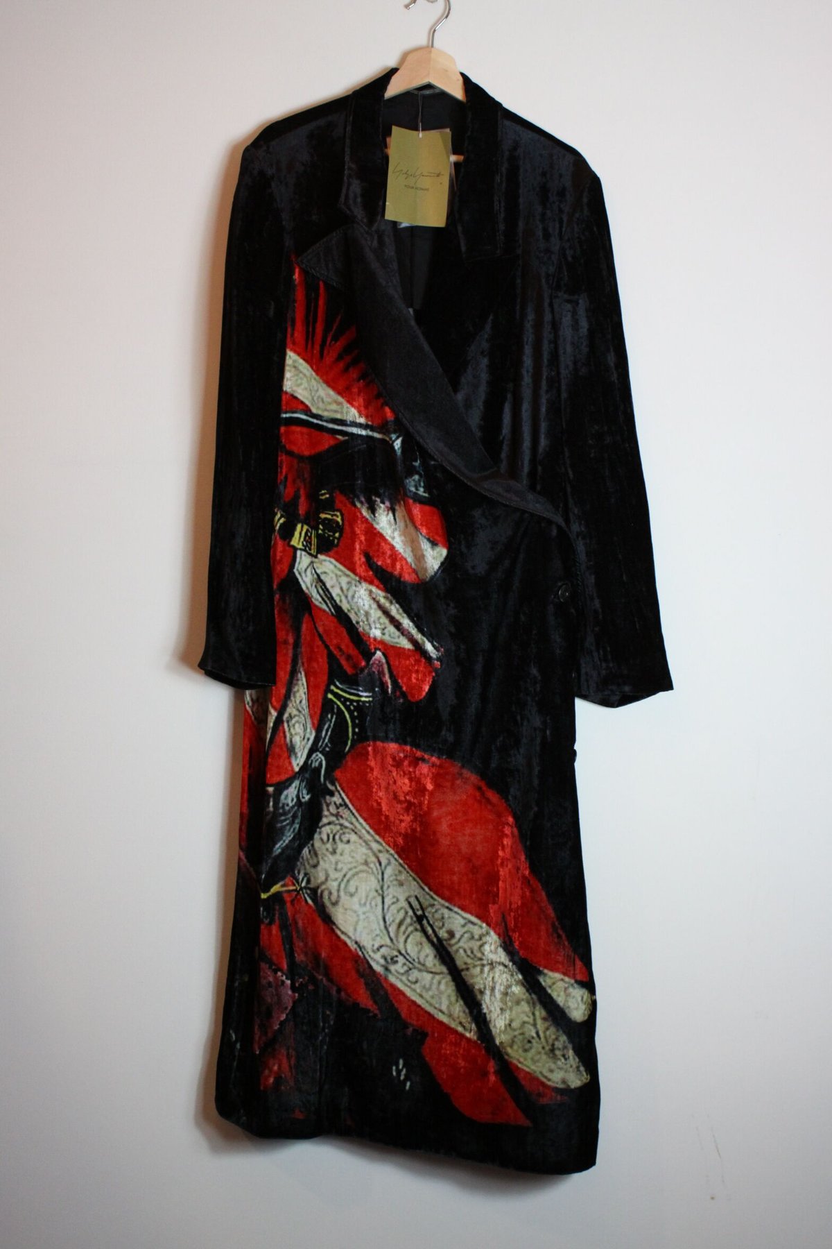 Yohji Yamamoto 20SS Velvet Knight Coat - HN-D13