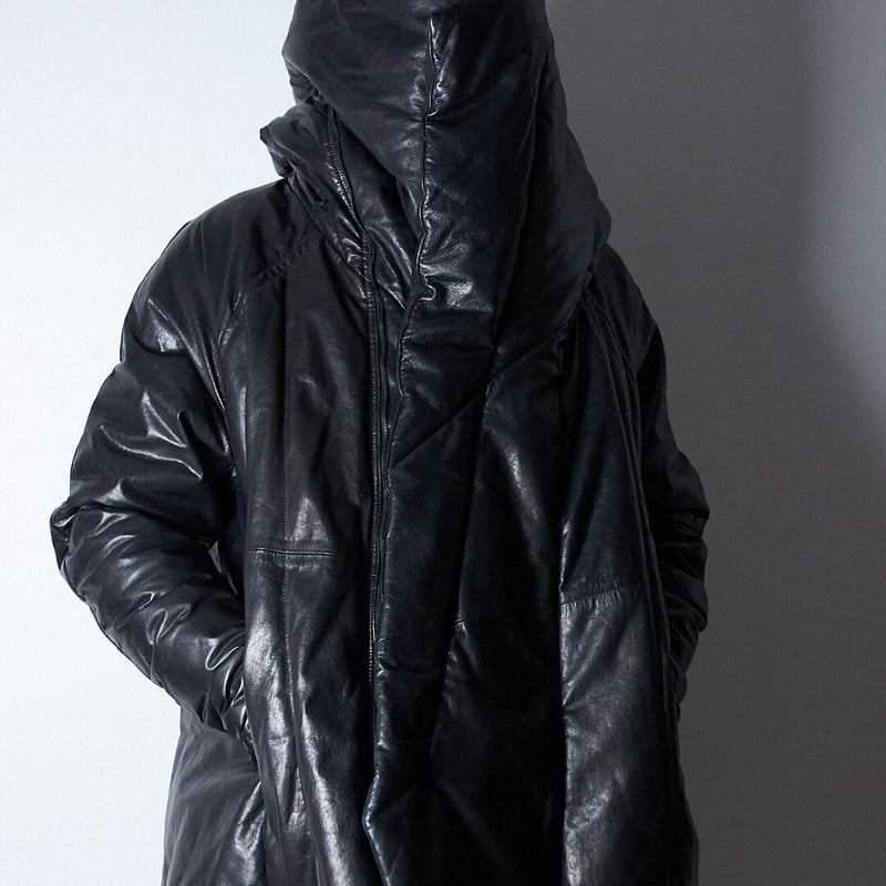 Julius AW16 Beast Sample Leather Down Coat - 55