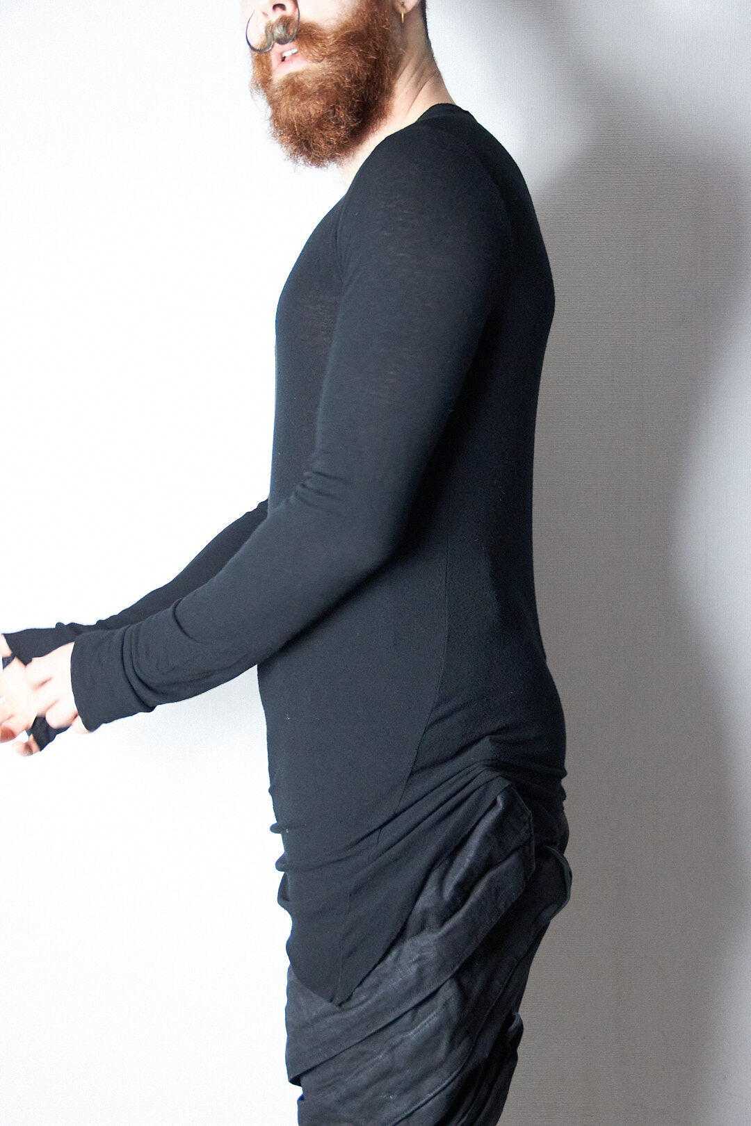 Julius AW16 Beast Drape Longsleeve Top - 557CUM