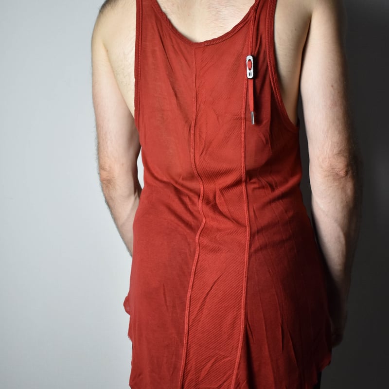Boris Bidjan Saberi AW15 Heimat Red Tank Top -