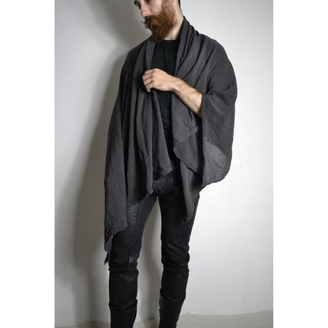 Julius Dark Grey Linen Scarf