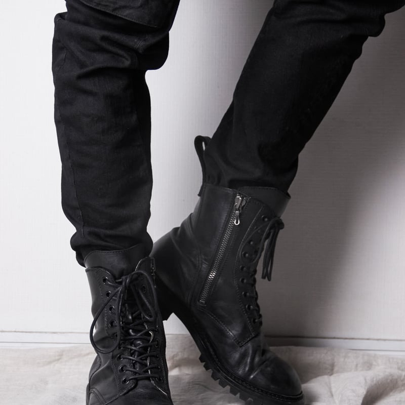 Julius SS15 Prism Side-Zip Combat Boots - 497FW