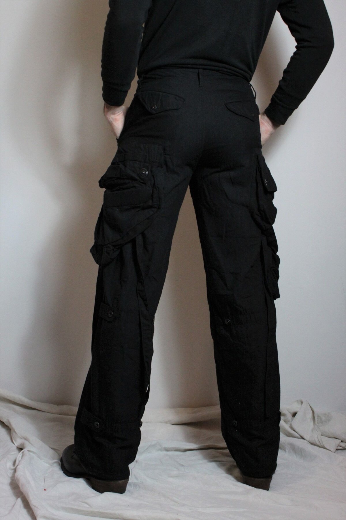 ideaswam イデアスワム cargo pants ブラック ideaswam イデアスワム cargo pants ブラックL 即完売品