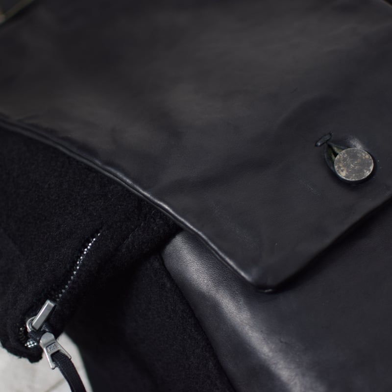 Boris Bidjan Saberi AW15 Resinated Leather Back