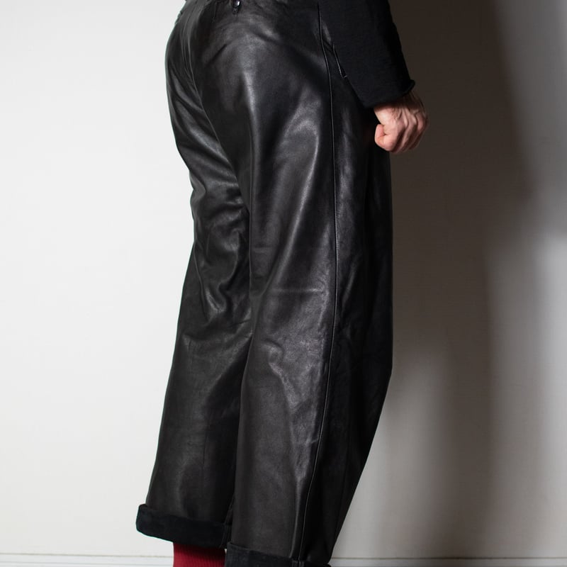 Yohji Yamamoto AW03 Leather Pants - HU-P49-704