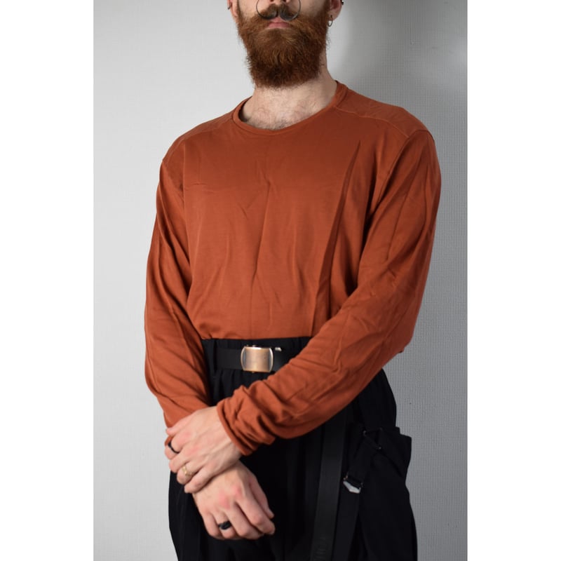 Devoa Orange Longsleeve Top | Karasu Shop