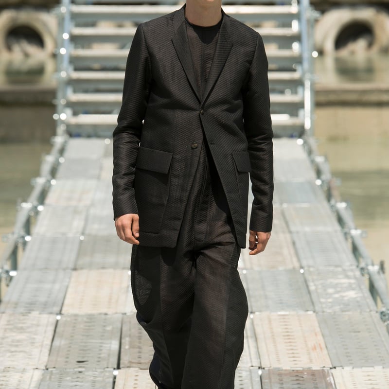 Rick Owens SS18 Runway Blazer - RR18S5718-STW |