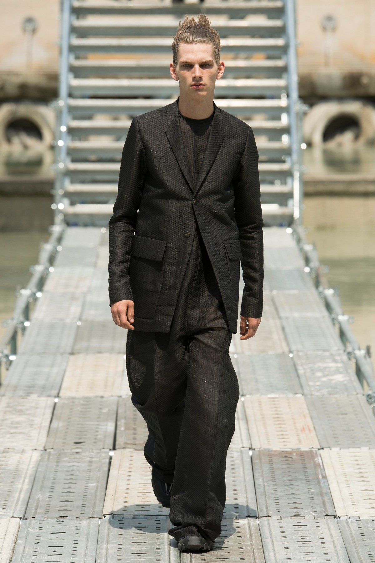 Rick Owens SS18 Runway Blazer - RR18S5718-STW |