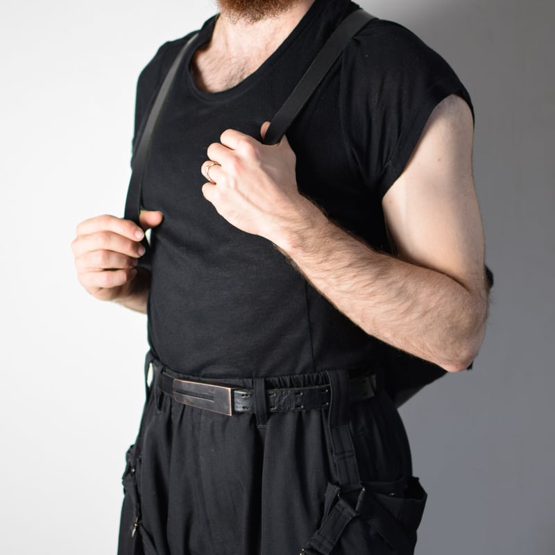 Boris Bidjan Saberi AW15 Resinated Leather Back