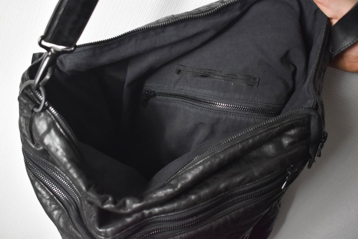 Julius SS16 Sefiroth Leather Triple-Zip Bag - 5