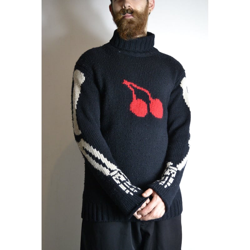 Yohji Yamamoto AW11 Cherry & Bones Turtleneck -