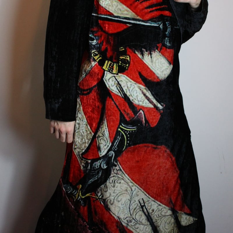 Yohji Yamamoto 20SS Velvet Knight Coat - HN-D13