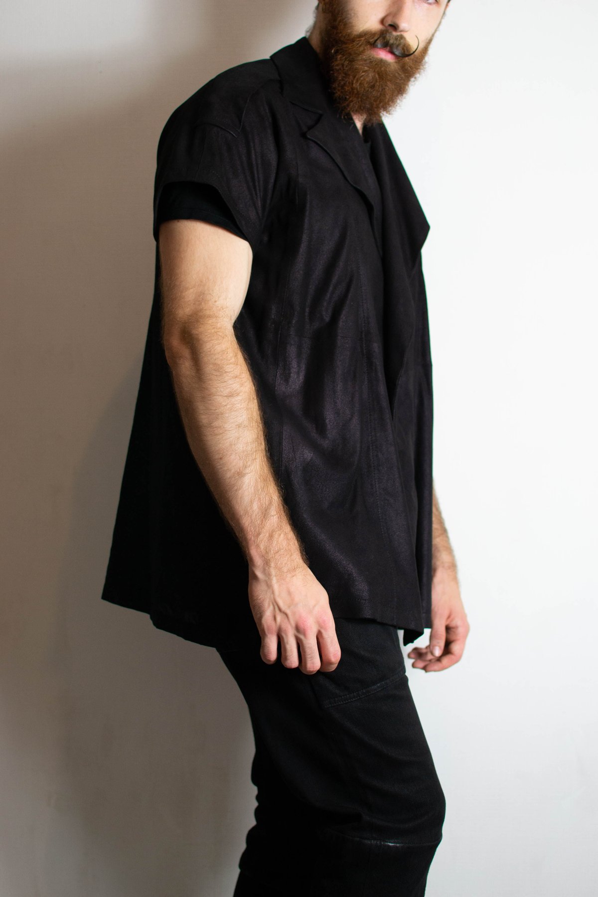 Julius SS17 Knives Leather Shirt-Jacket - 577SH