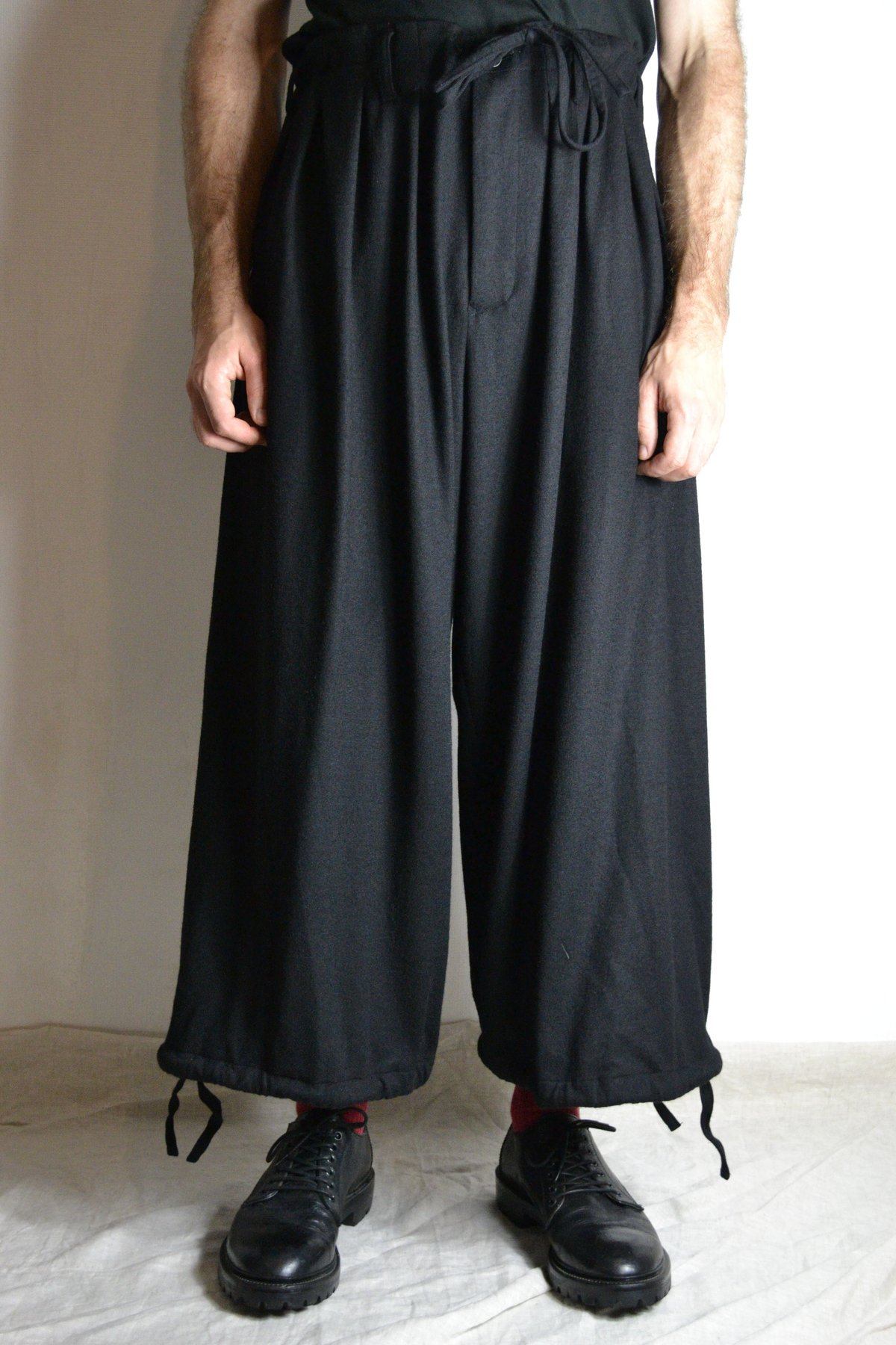 Yohji Yamamoto AW14 Flannel Wool Balloon Pants