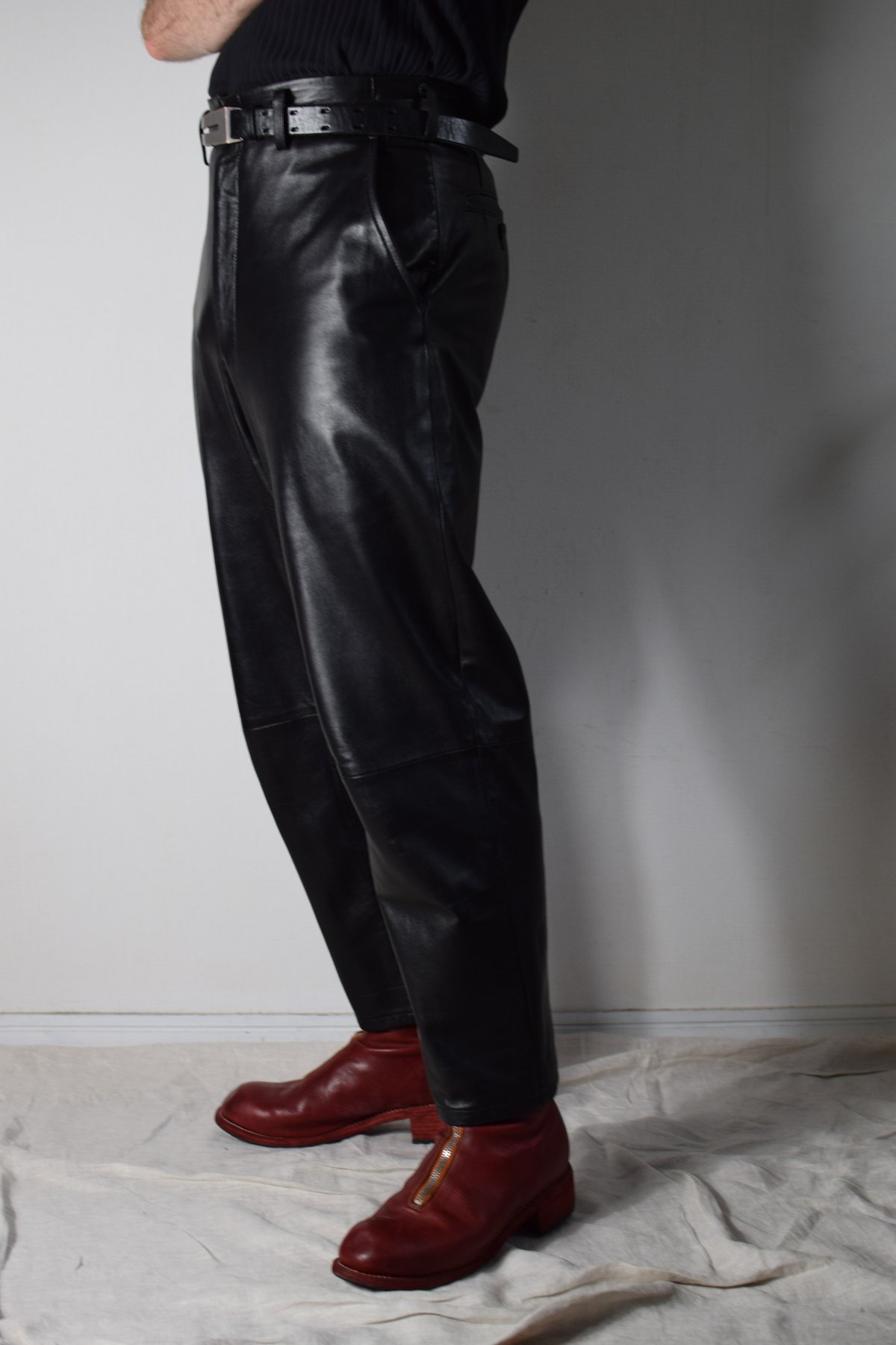 Yohji Yamamoto AW03 Leather Pants - HU-P23-706