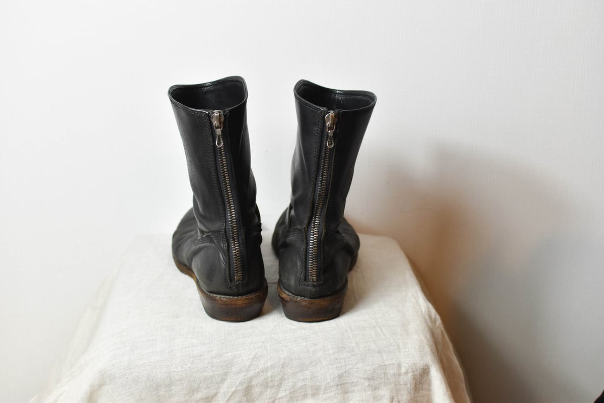 靴 JULIUS Back Zip Boots black Long lace-up Julius Archive Back-Zip Boots | Karasu Shop