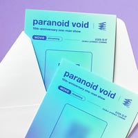 【QRカード郵送】paranoid void -10th anniversary one-man show 【Movie】