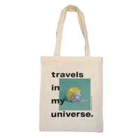 travels in my universe Tote bag